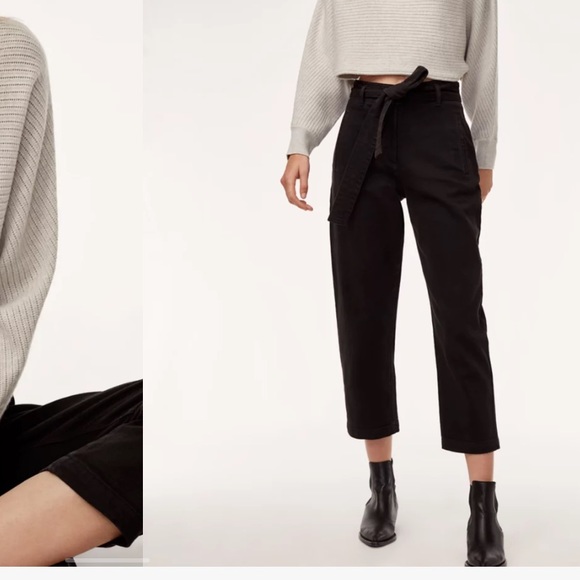 Aritzia cropped sweater -black - Picture 4 of 7